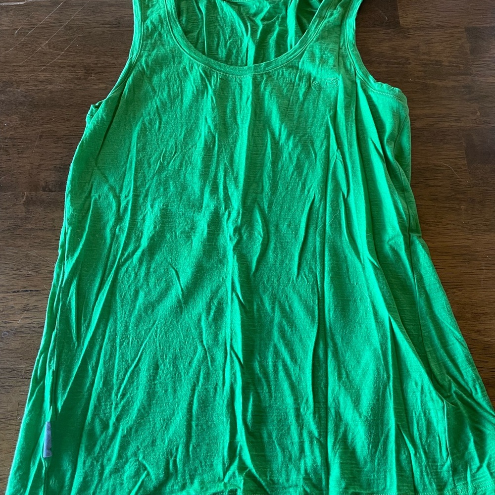 Icebreaker Green Relaxed Sleeveless Tank Top
